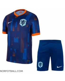 Billige Fotballdrakt Nederland Replika Bortedraktsett Barn EM 2024 Kortermet (med bukser)